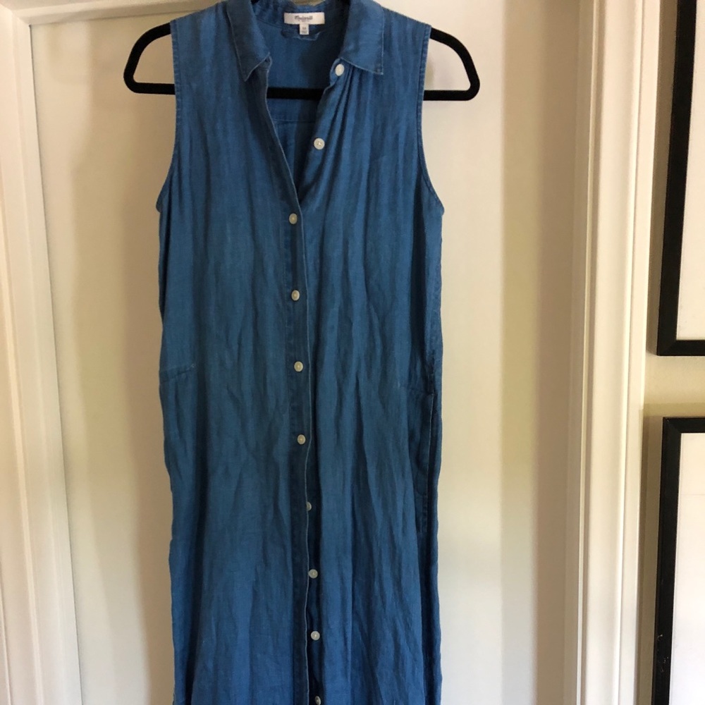 Madewell button down denim dress